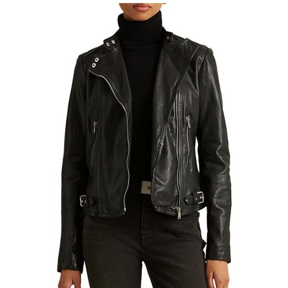 Ralph Lauren Black Leather Jacket